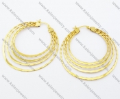 Stainless Steel Line Earrings - KJE050786