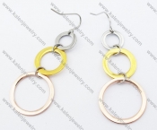 Stainless Steel Line Earrings - KJE050823