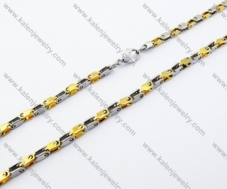 550×4mm Stainless Steel Stamping Necklaces - KJN150050