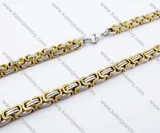 540×7mm Gold Stainless Steel Necklace - KJN150098