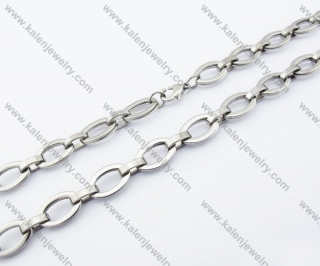 530×10mm Stainless Steel Stamping Necklaces - KJN150129