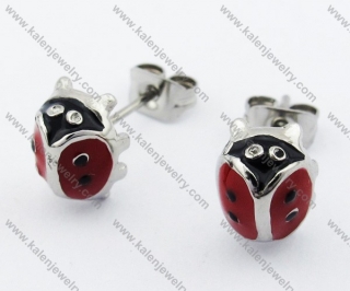 Stainless steel Beetle Ear Stud / Ear Nail - KJE050774