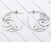 Stainless Steel Cutting Earrings - KJE050748