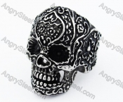 Stainless Steel Skull Ring - KJR010120