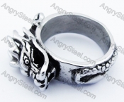 Stainless Steel Dragon Ring - KJR330002