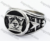 Stainless Steel Army Ring - KJR330028