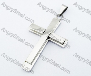 Stainless Steel Cross Pendants - KJP200013