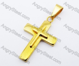 Stainless Steel Cross Pendants - KJP200014