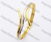 Gold Plating Stainless Steel Bangle For Women - KJB200117