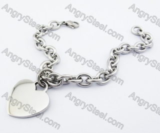 Stainless Steel Heart Bracelet - KJB200120