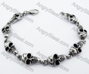 Stainless Steel Skull Bracelet - KJB170068