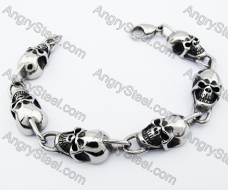 Stainless Steel Majin Buu Skull Bracelet - KJB170072