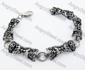 Vintage Stainless Steel Vase Bracelet - KJB170073