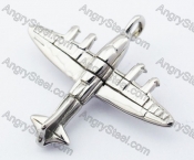 Stainless Steel Military Aircraft Pendant - KJP330016