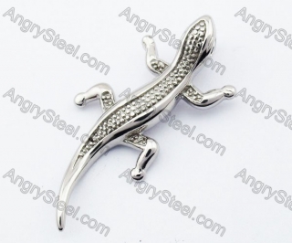 Stainless Steel Lizard Pendant - KJP330018