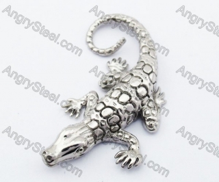 Stainless Steel Crocodile Pendant - KJP330025