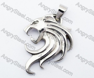 Stainless Steel Lion Pendant - KJP330027