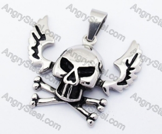 Stainless Steel Skull Pendant - KJP330061