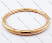 76×76mm Stainless Steel Rose Gold Plating Bangle - KJB100060