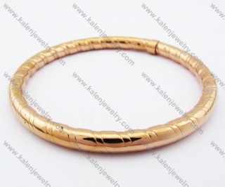 76×76mm Stainless Steel Rose Gold Plating Bangle - KJB100060