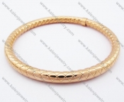 76×76mm Stainless Steel Rose Gold Plating Bangle - KJB100062