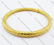 76×76mm Stainless Steel Gold Plating Bangle - KJB100063