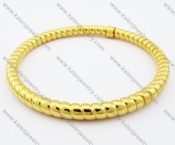 76×76mm Stainless Steel Gold Plating Bangle - KJB100066