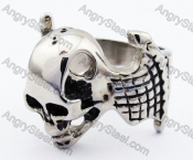 Stainless Steel Vampire Bat Skull Ring - KJR330053