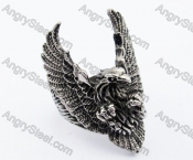 Stainless Steel Eagle Ring - KJR330055