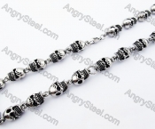 Stainless Steel Skull Necklace - KJN170019