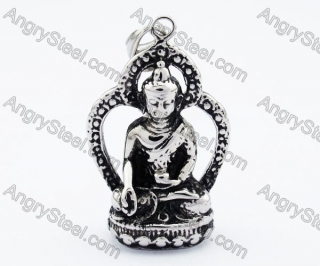 Stainless Steel Buddha Pendant - KJP170145