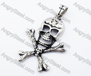 Stainless Steel Skull Pendant - KJP170155