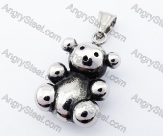 Stainless Steel Bear Pendant - KJP170157
