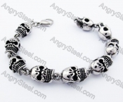 Stainless Steel Skull Bracelet - KJB170083