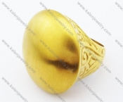 Stainless Steel Gold Plating Ring - KJR080027