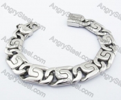 Stainless Steel Biker Bracelet For Men - KJB200125