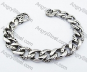 Stainless Steel Biker Bracelet For Men - KJB200126