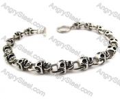 Stainless Steel Skull Bracelets - KJB170011