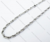 555×5mm Stainless Steel Stamping Necklaces - KJN150143