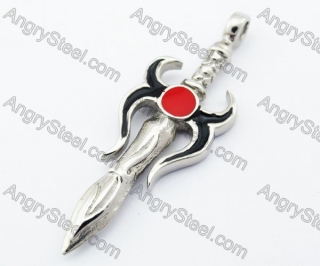 Stainless Steel Sword Pendant - KJP330084