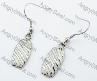 Stainless steel White Epoxy Casting Earring Hook for ladies - KJE330003