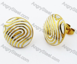 Stainless Steel Casting Earring - KJE330007