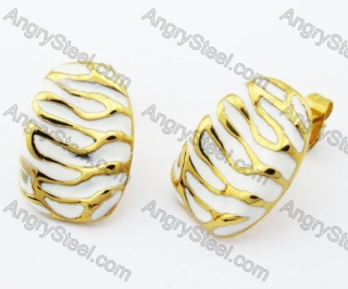 Stainless Steel Casting Earring - KJE330008