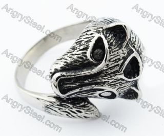 Stainless Steel Leopard Ring - KJR330056