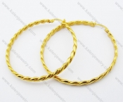 Stainless Steel Line Earring - KJE050890