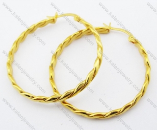 Stainless Steel Line Earring - KJE050893