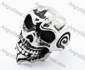 Stainless Steel Skull Ring - KJR010184