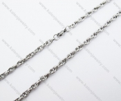 565×5mm Stainless Steel Stamping Necklace - KJN150151