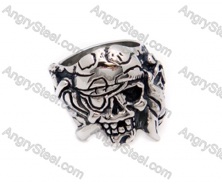 Pirate Skull Biker Ring - KJR010027