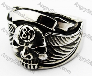 Skull Biker Ring - KJR010092